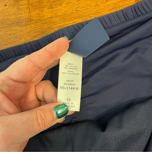 NWT Swimsuits for All navy swim suit bottom swim skirt size 18 - Picture 4 of 8